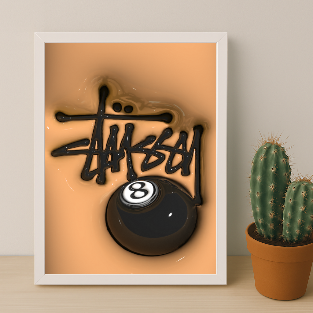 Cadre photo Stüssy - 3D Orange