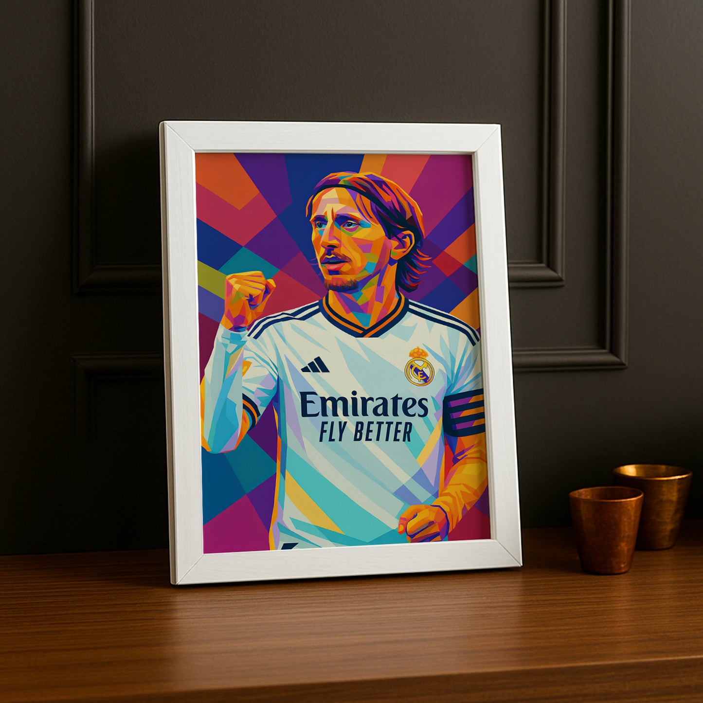 Cadre Photo Modric Real Madrid – Affiche HD Encadrée Papier Premium