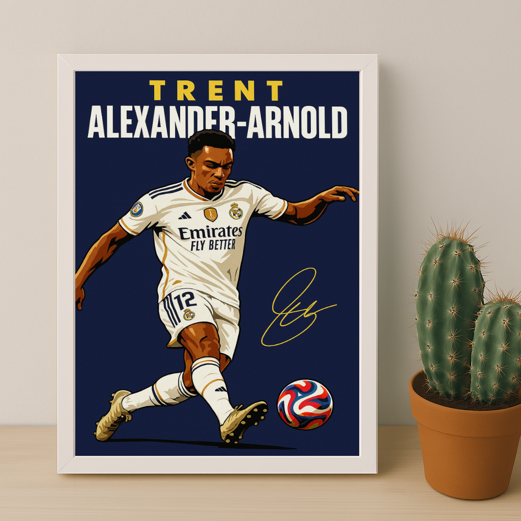 Cadre Photo Trent Alexander-Arnold Real Madrid – Affiche HD Encadrée Papier Premium