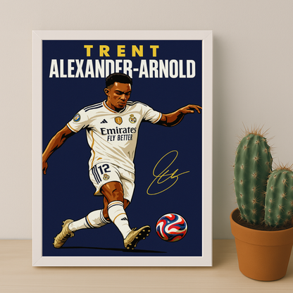 Cadre Photo Trent Alexander-Arnold Real Madrid – Affiche HD Encadrée Papier Premium