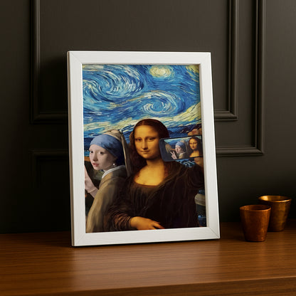 Cadre photo Mona Lisa La Joconde Selfie