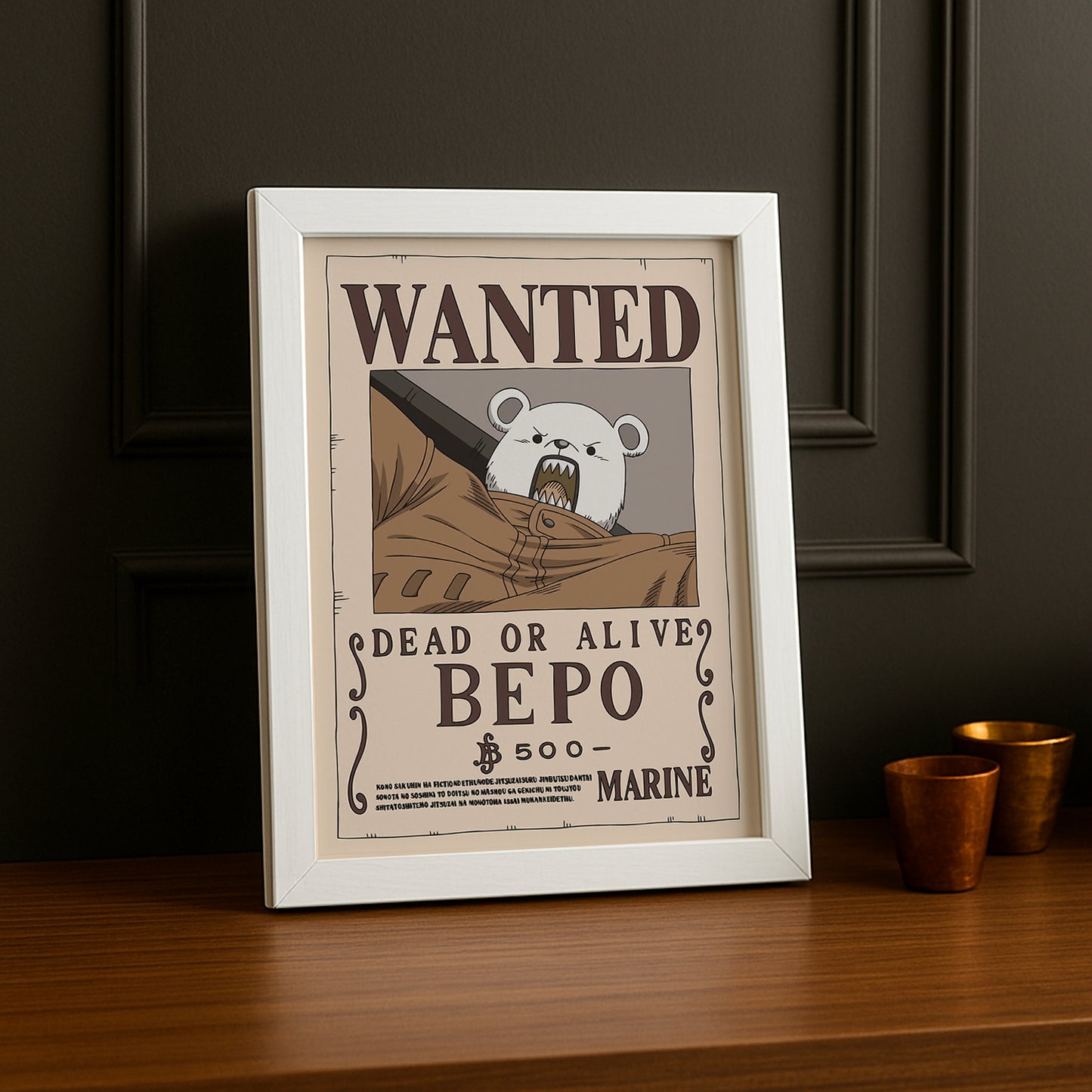 Cadre photo One Piece - Wanted Bepo