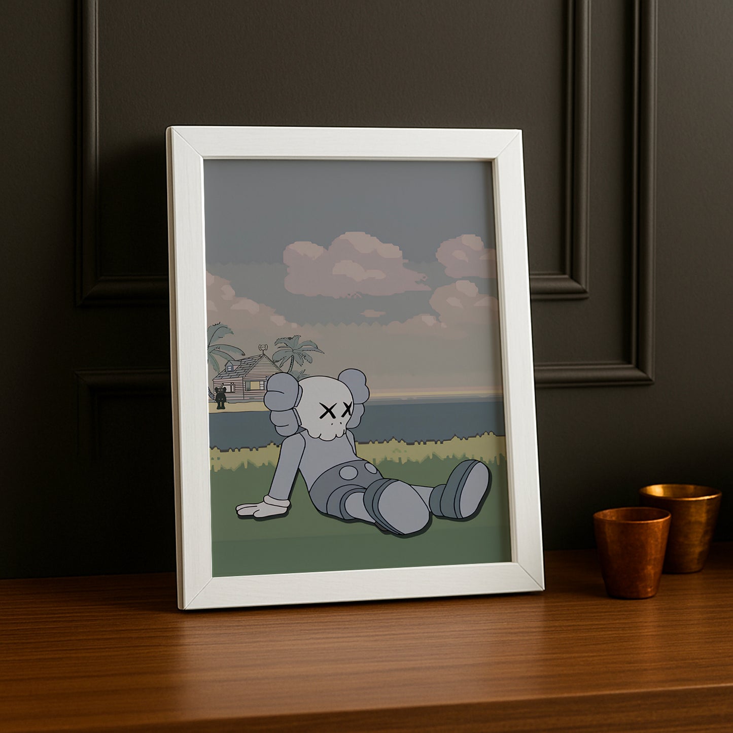 Cadre photo Kaws - Savane