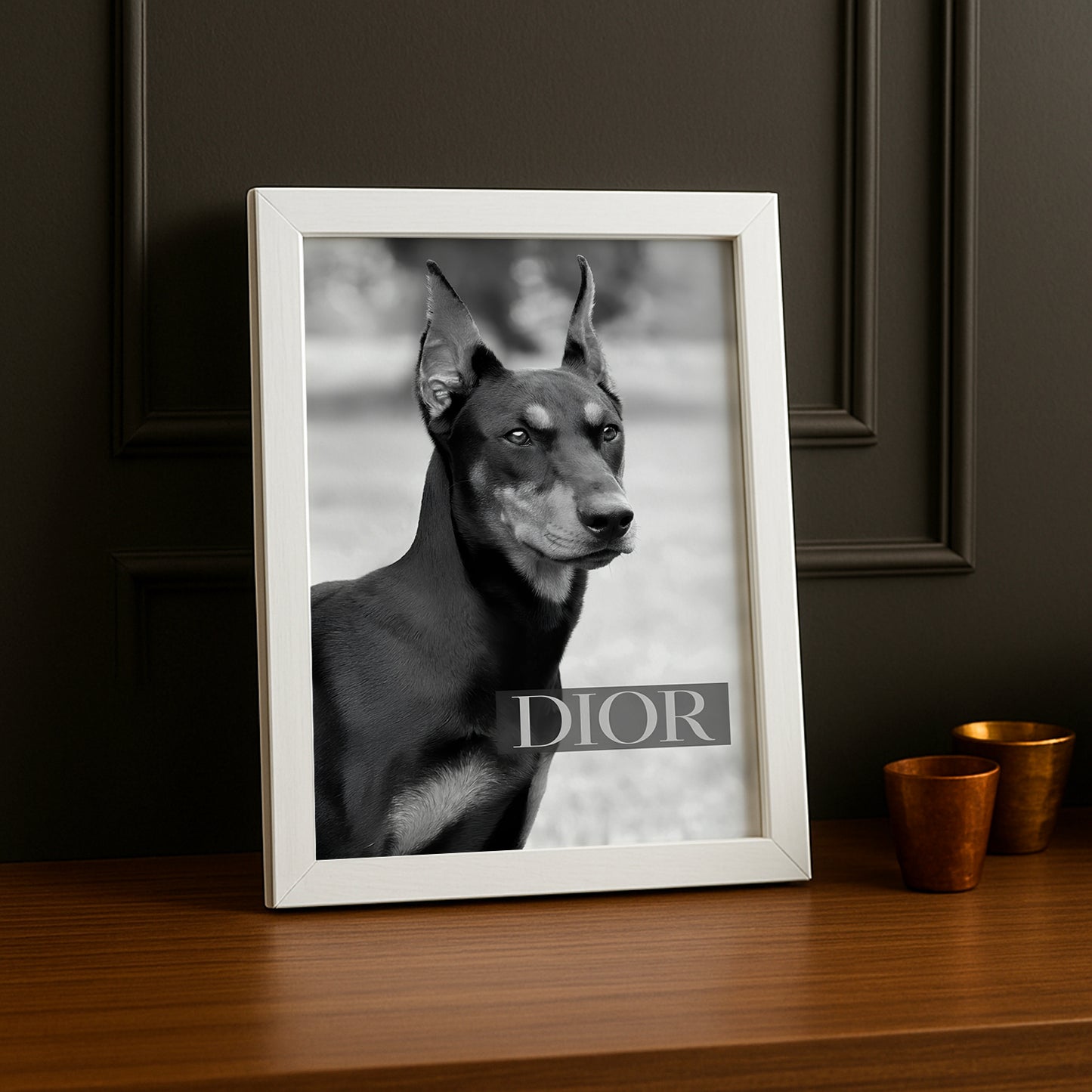 Cadre photo Dior Dog