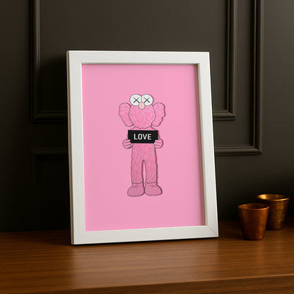 Cadre photo Kaws Love