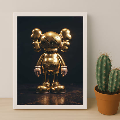 Cadre photo Kaws - Golden Companion