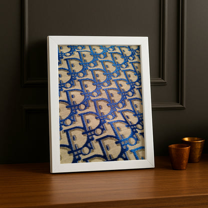 Cadre photo Christian Dior - Monogram bleu
