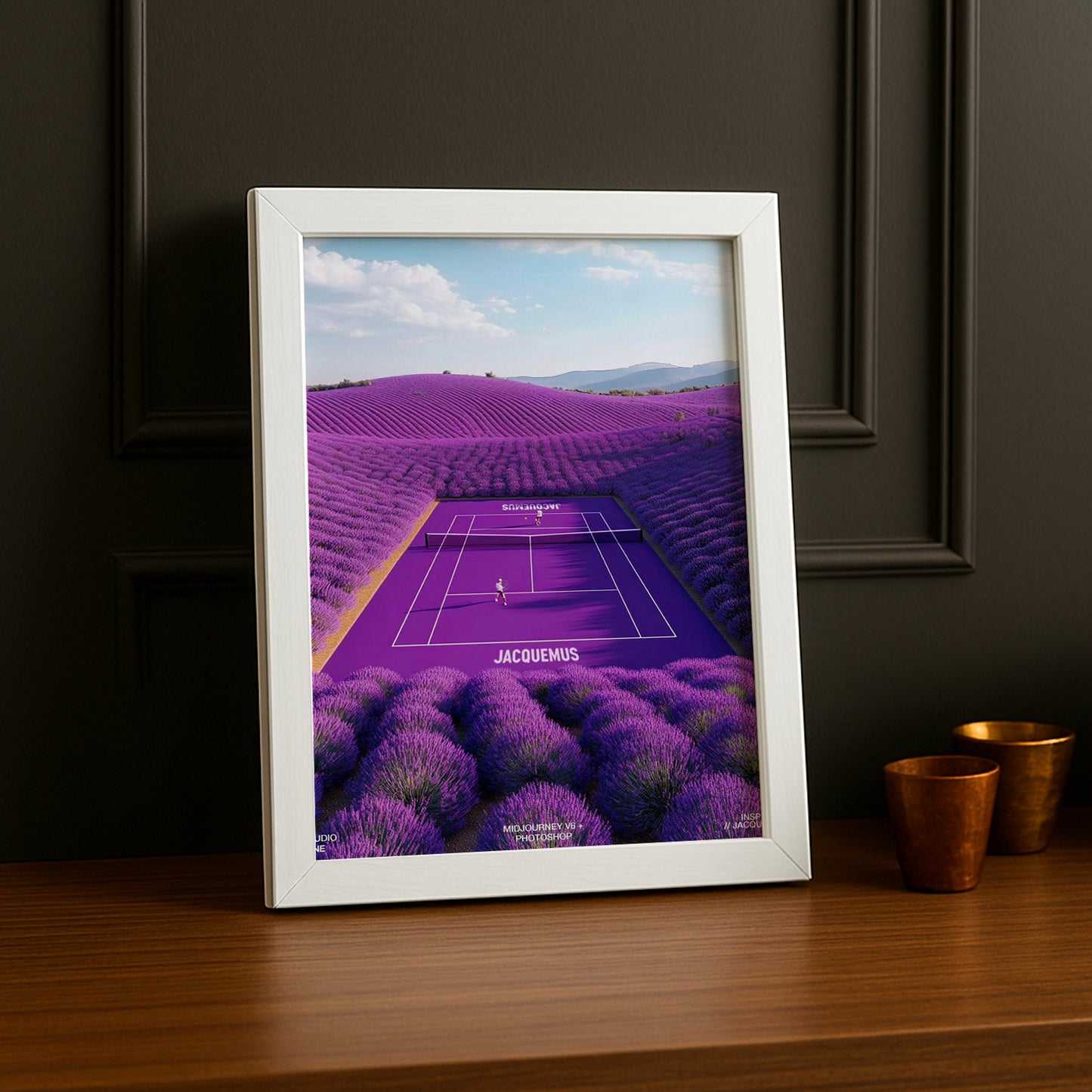 Cadre photo Tennis - Purple Court