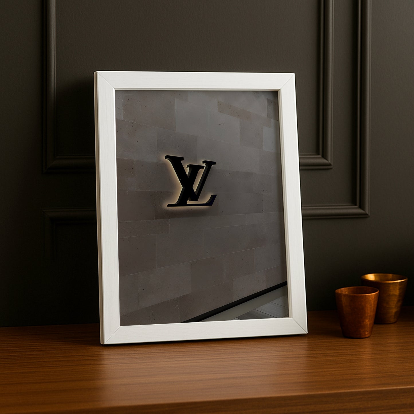 Cadre photo Louis Vuitton Wall logo
