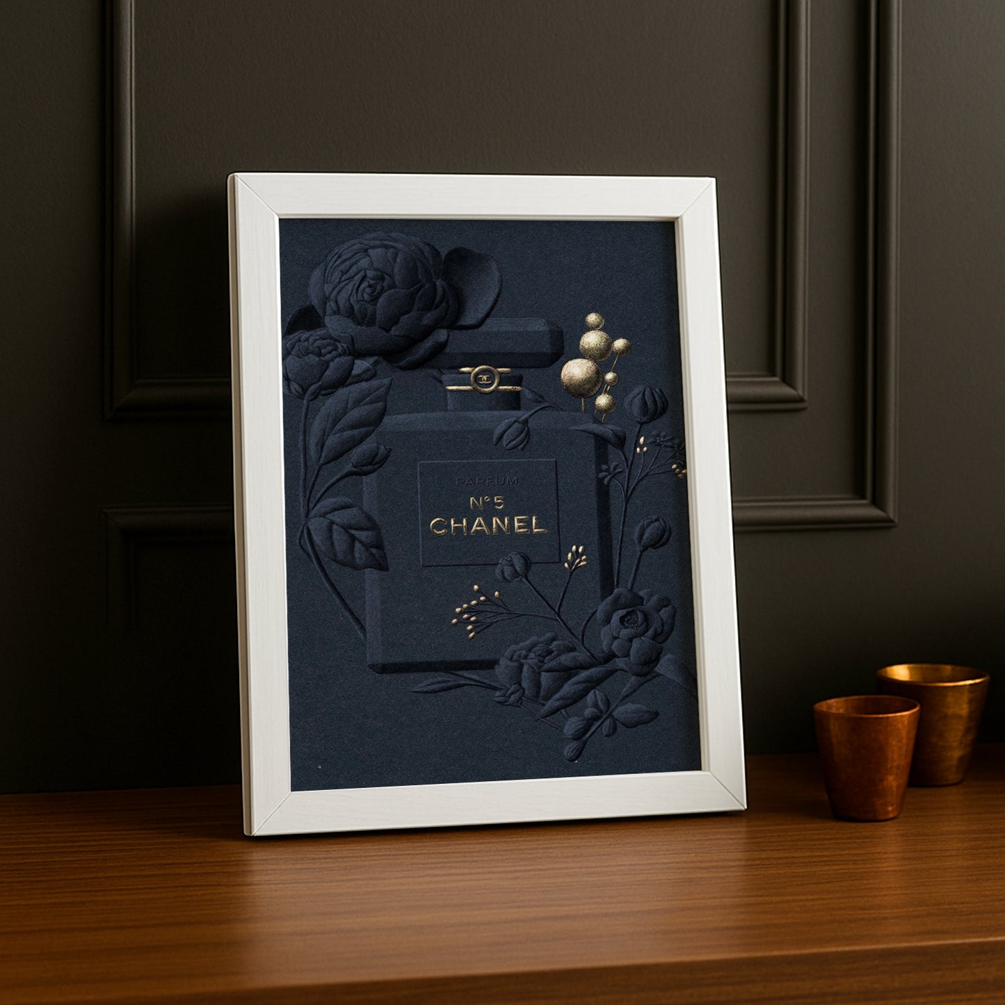 Cadre photo Chanel - N°5 Full Black Illustration