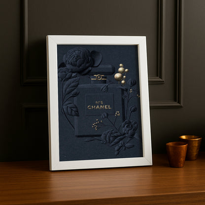 Cadre photo Chanel - N°5 Full Black Illustration