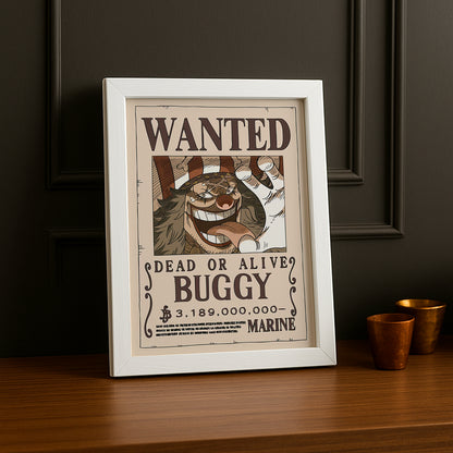 Cadre photo One Piece - Wanted Buggy