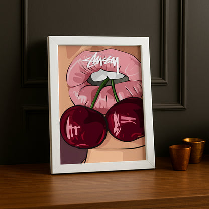 Cadre photo Stussy - Cherry Lips