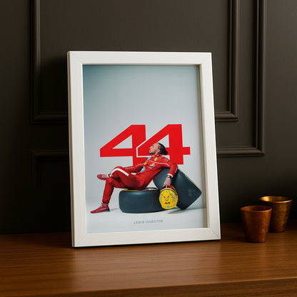 Poster encadrée Formule 1 - Lewis Hamilton 44
