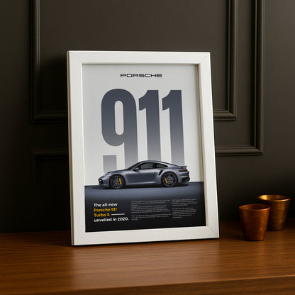 Poster Voitures - Porsche 911 Turbo S