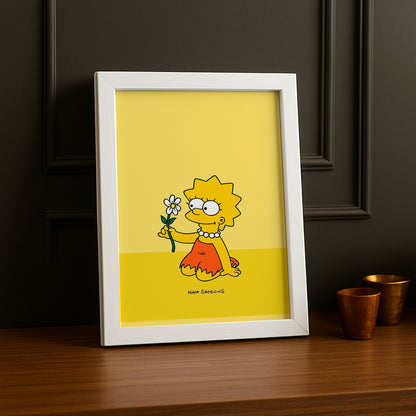Cadre Photo Les Simpsons - Lisa Simpson Fleur
