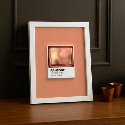 Cadre Photo Pantone Étiquette - Peach Bellini