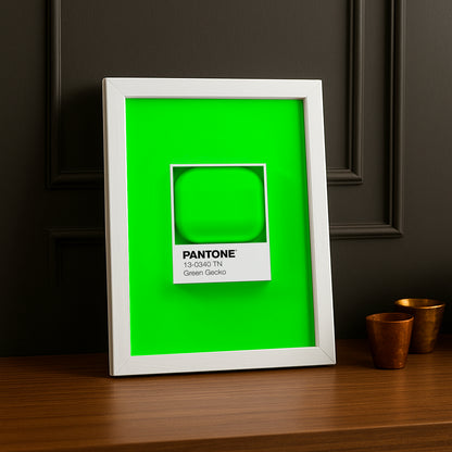 Cadre Photo Pantone Étiquette - Green Gecko