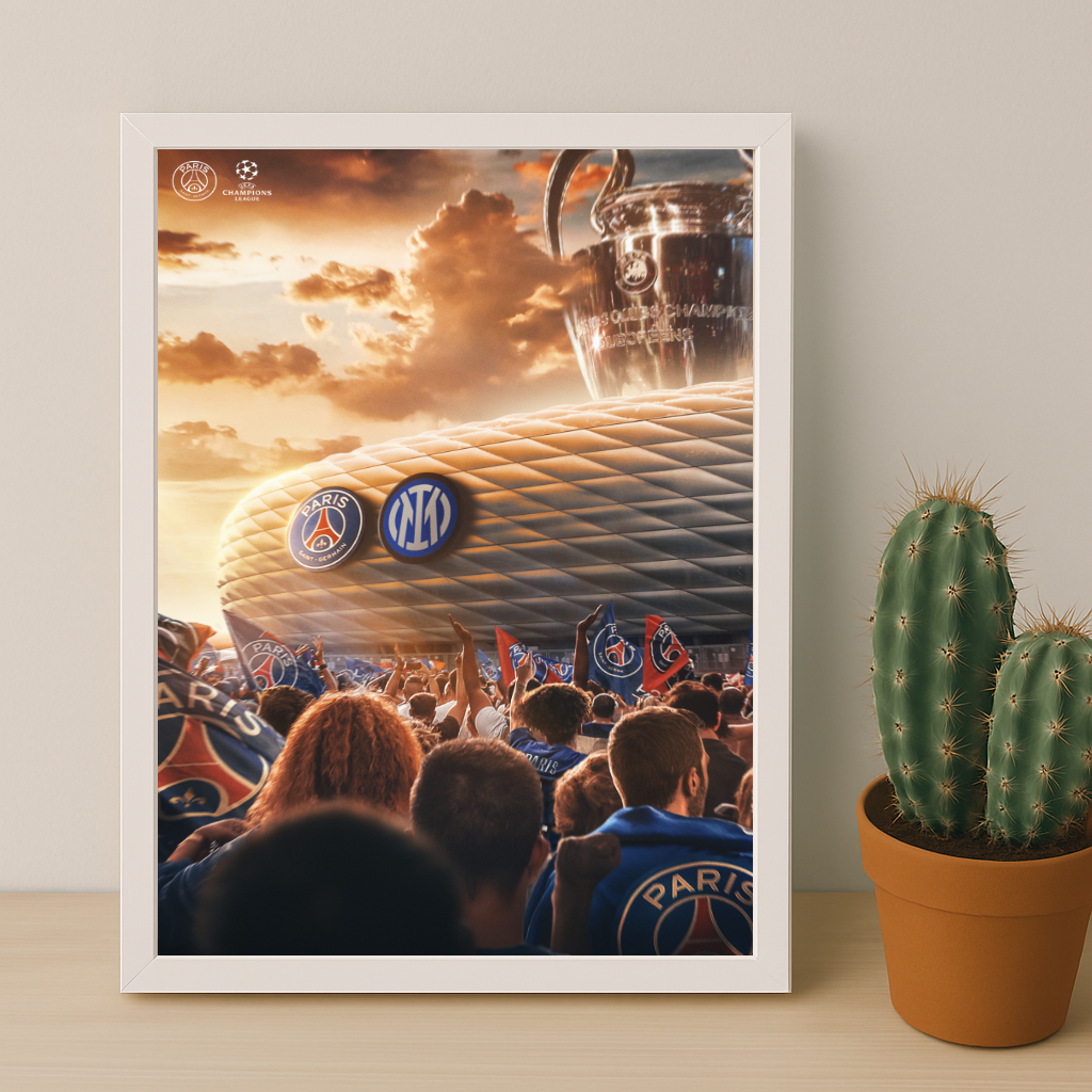 Cadre photo Paris Saint-Germain vs Inter Milan