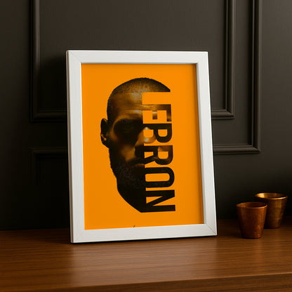 Cadre photo NBA - Lebron Orange