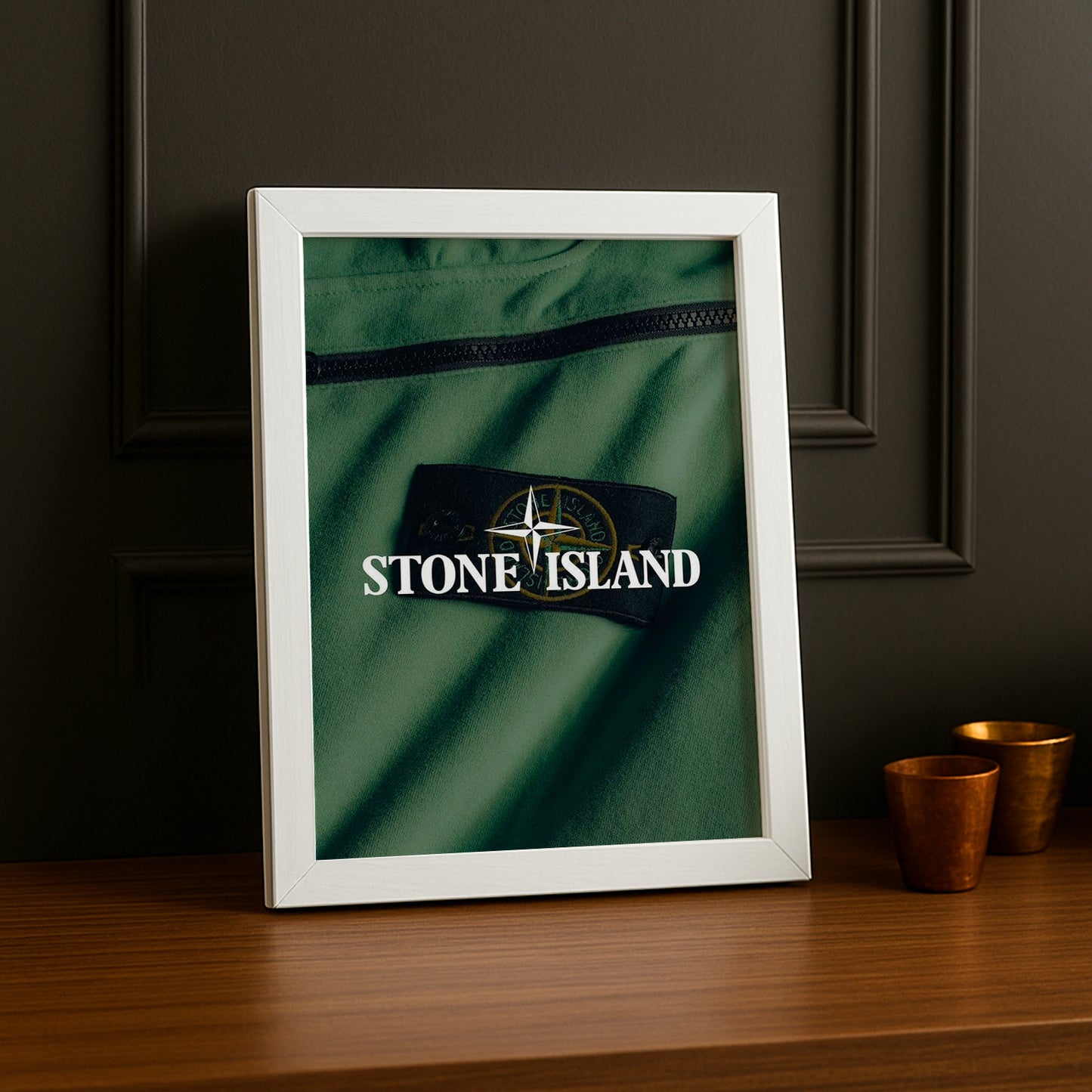 Cadre photo Stone Island vert