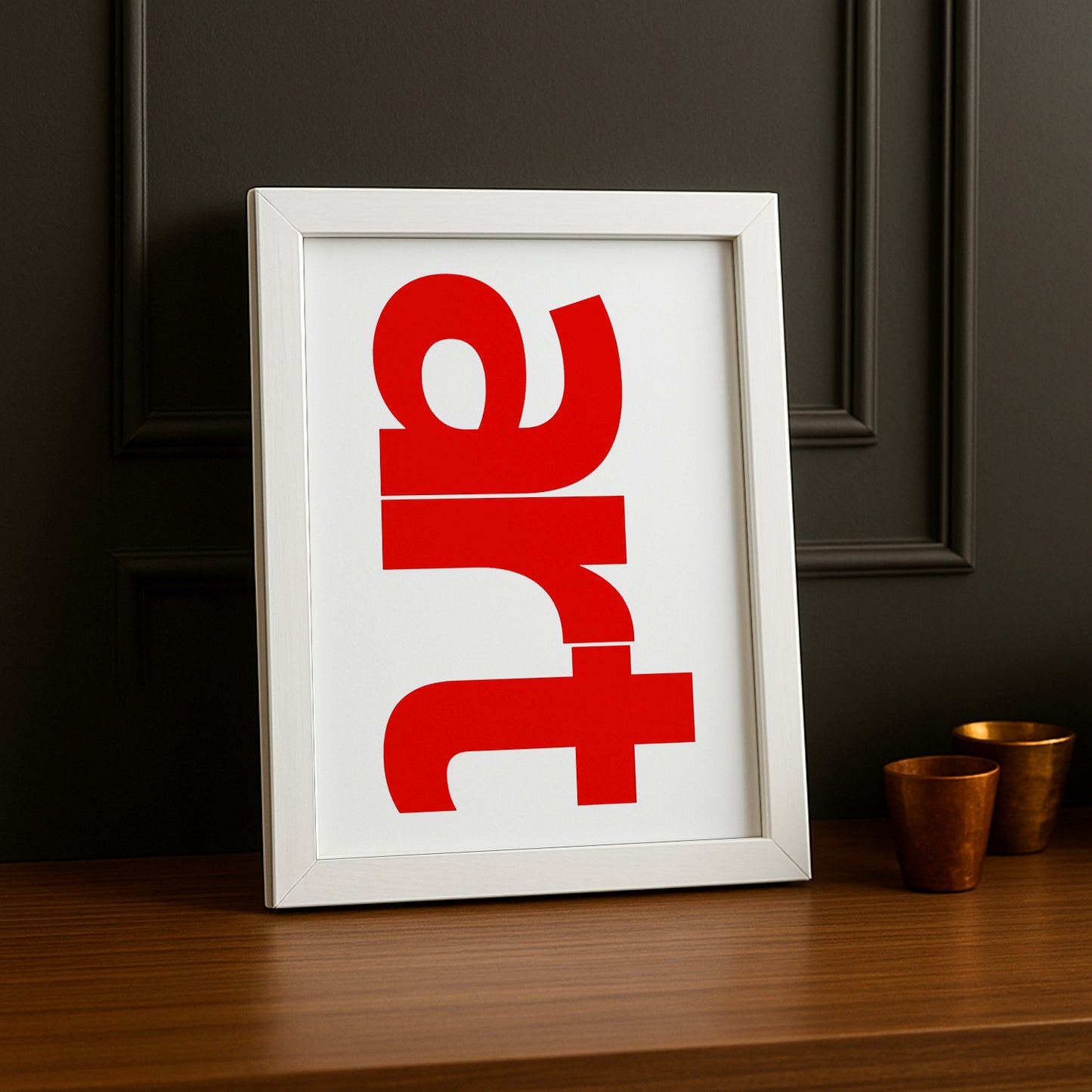 Cadre photo Citation - art typography