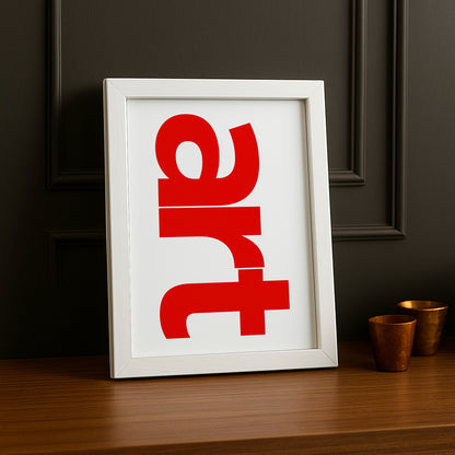 Cadre photo Citation - art typography