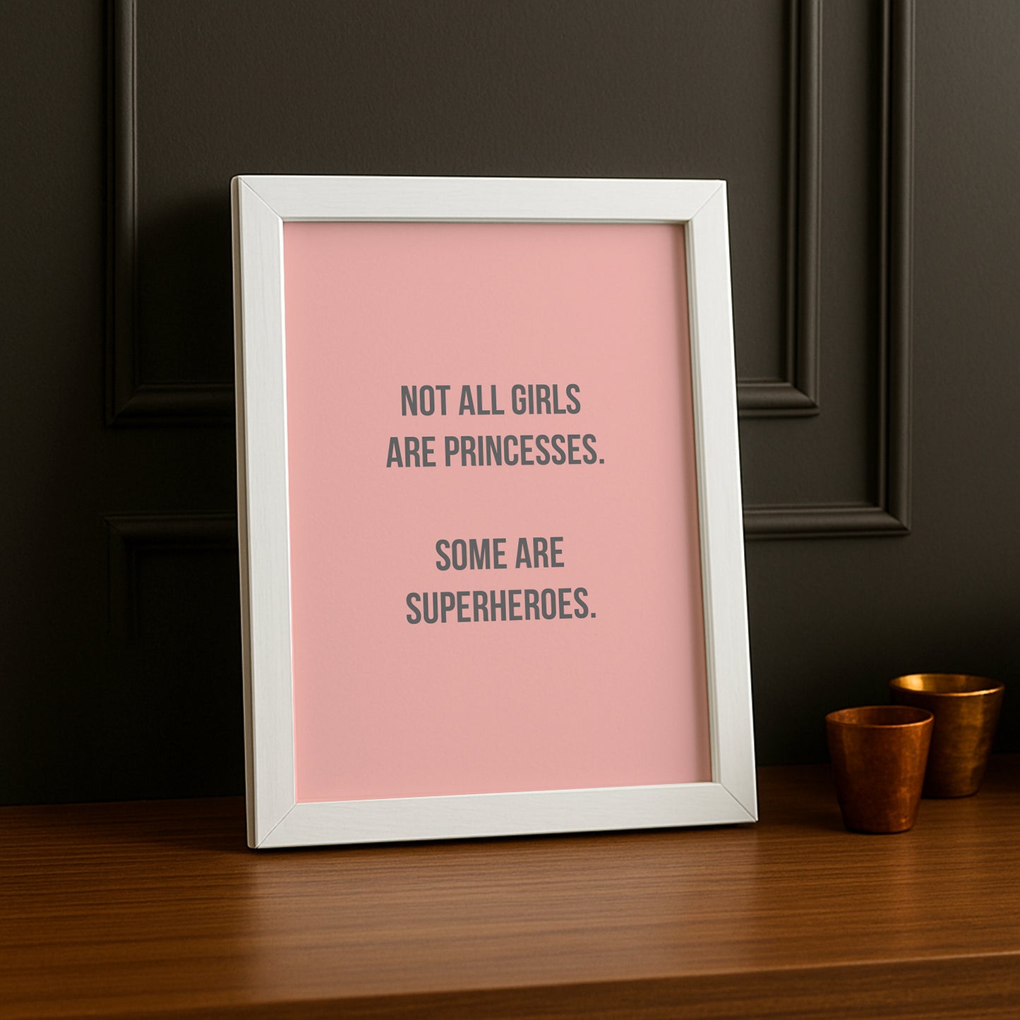 Cadre photo Citation - Girls Superheroe