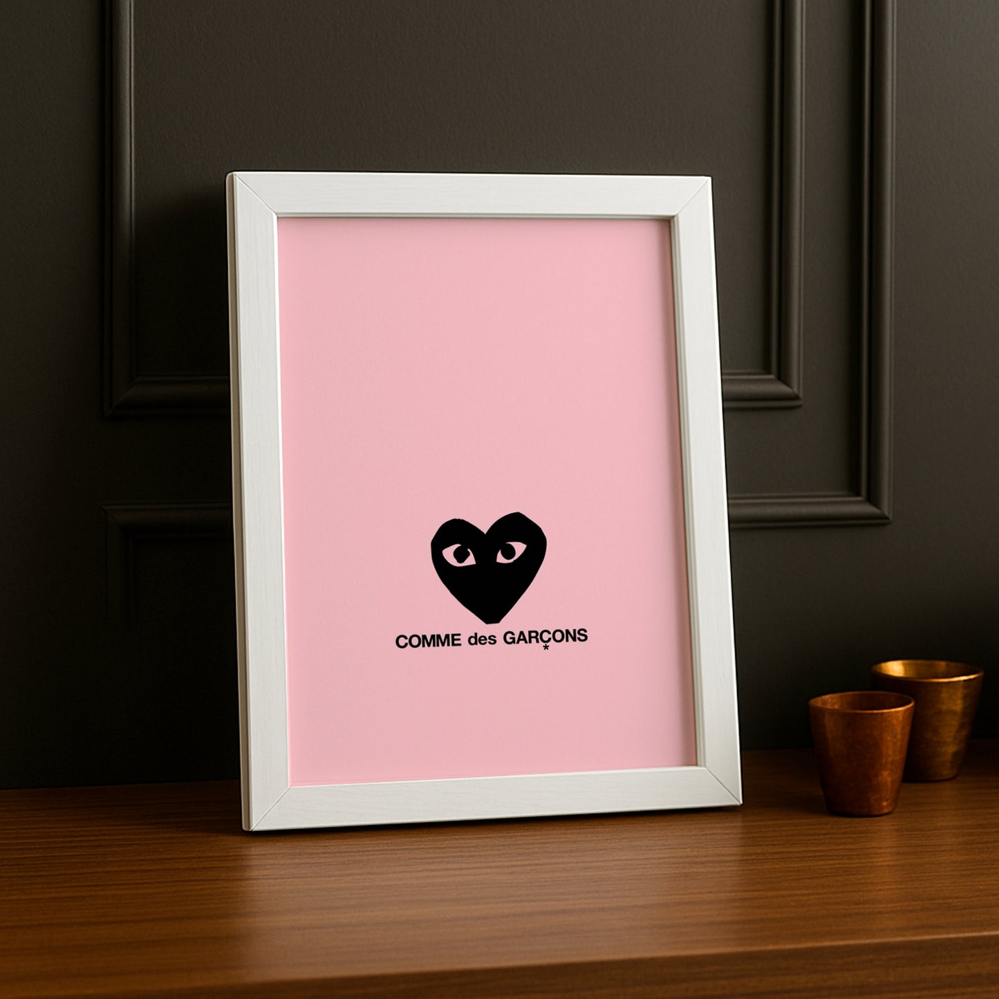 Cadre photo Comme Des Garçons coeur noir