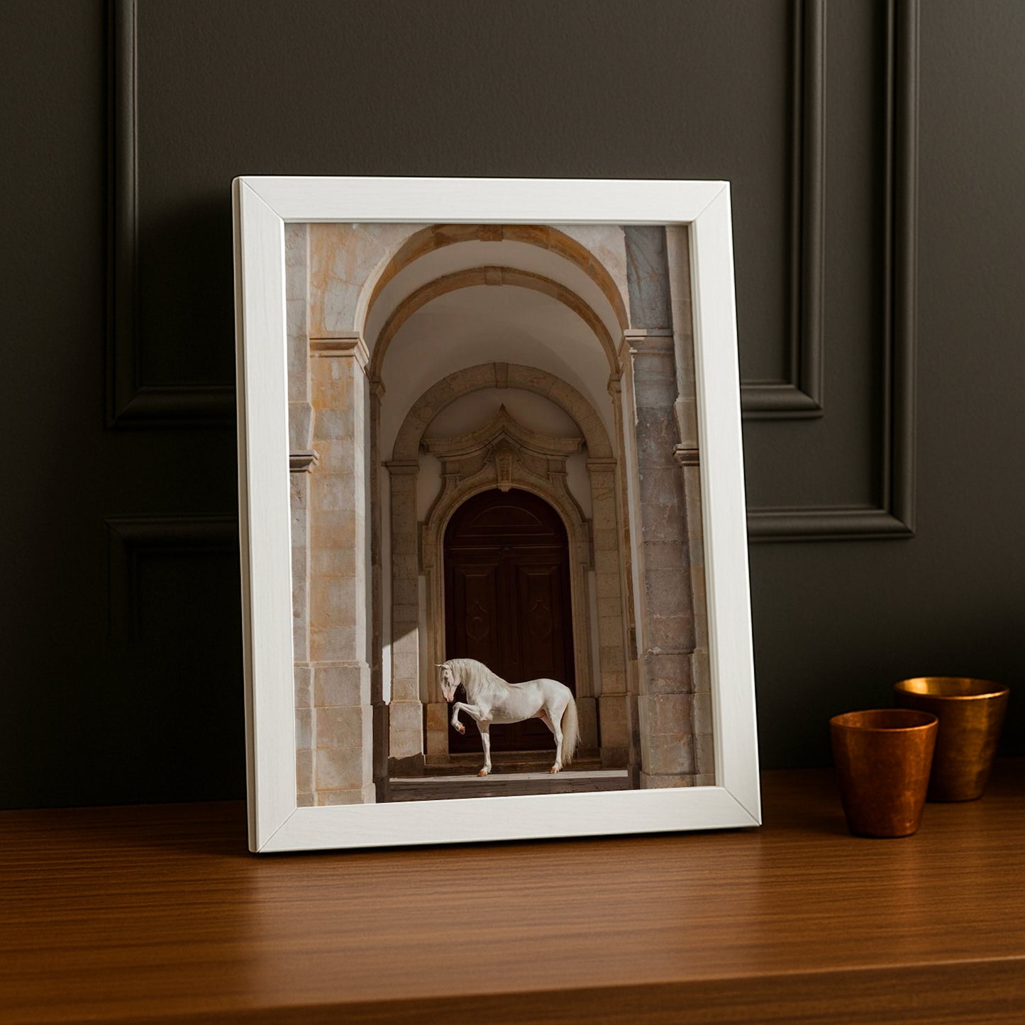 Cadre photo Équitation - Cheval Aesthetic Beige