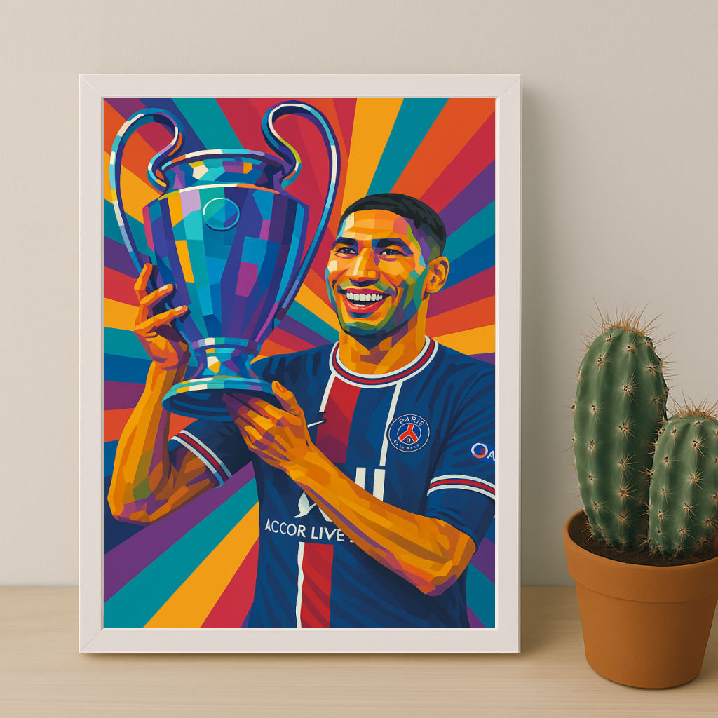 Cadre photo Achraf Hakimi Ligue des champions