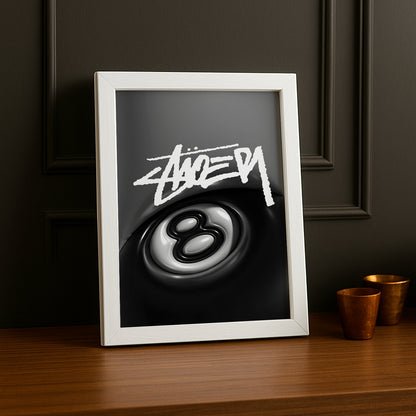 Poster Stüssy - 8 Ball