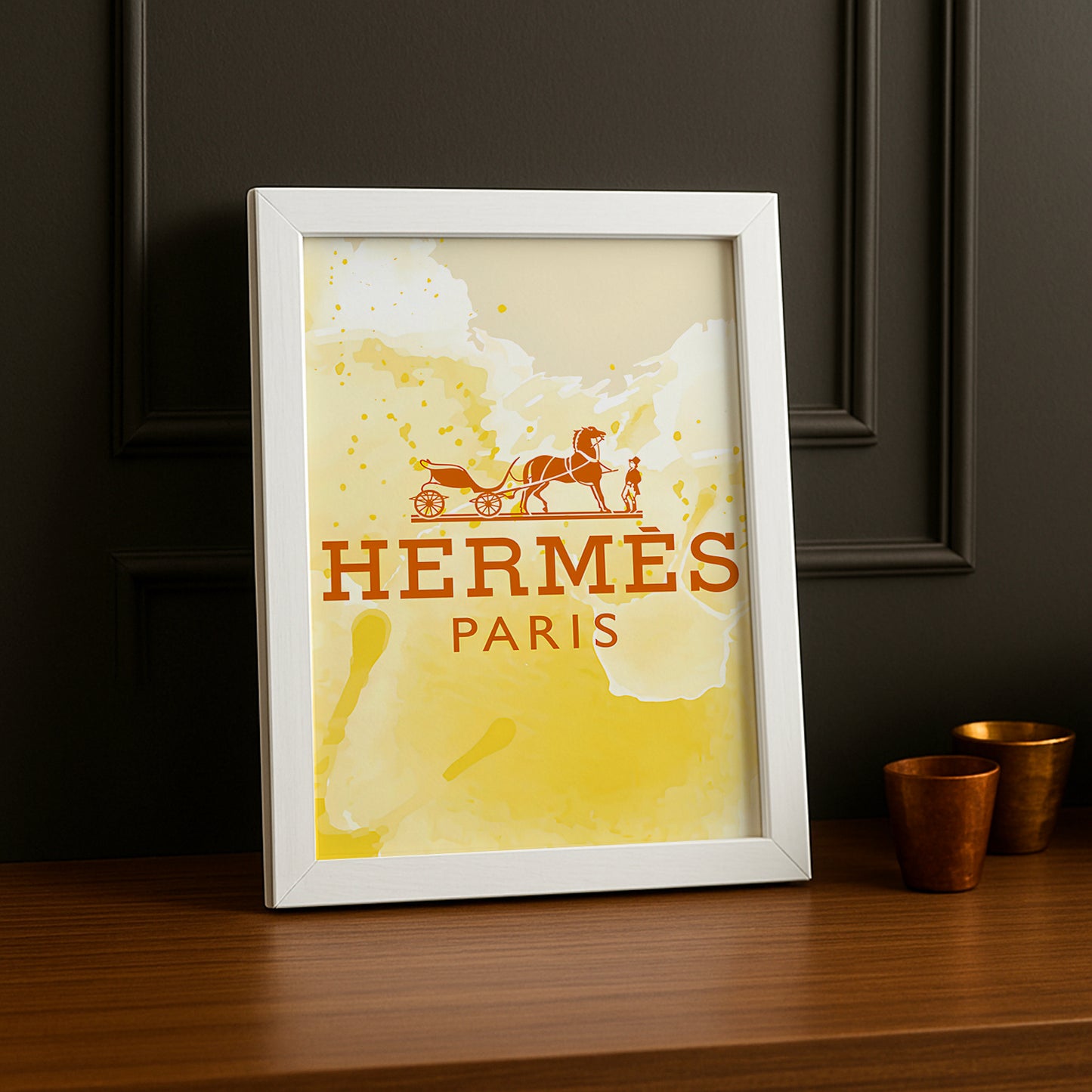 Cadre photo Hermès - Jaune