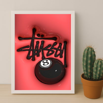 Cadre photo Stüssy - 3D Rouge