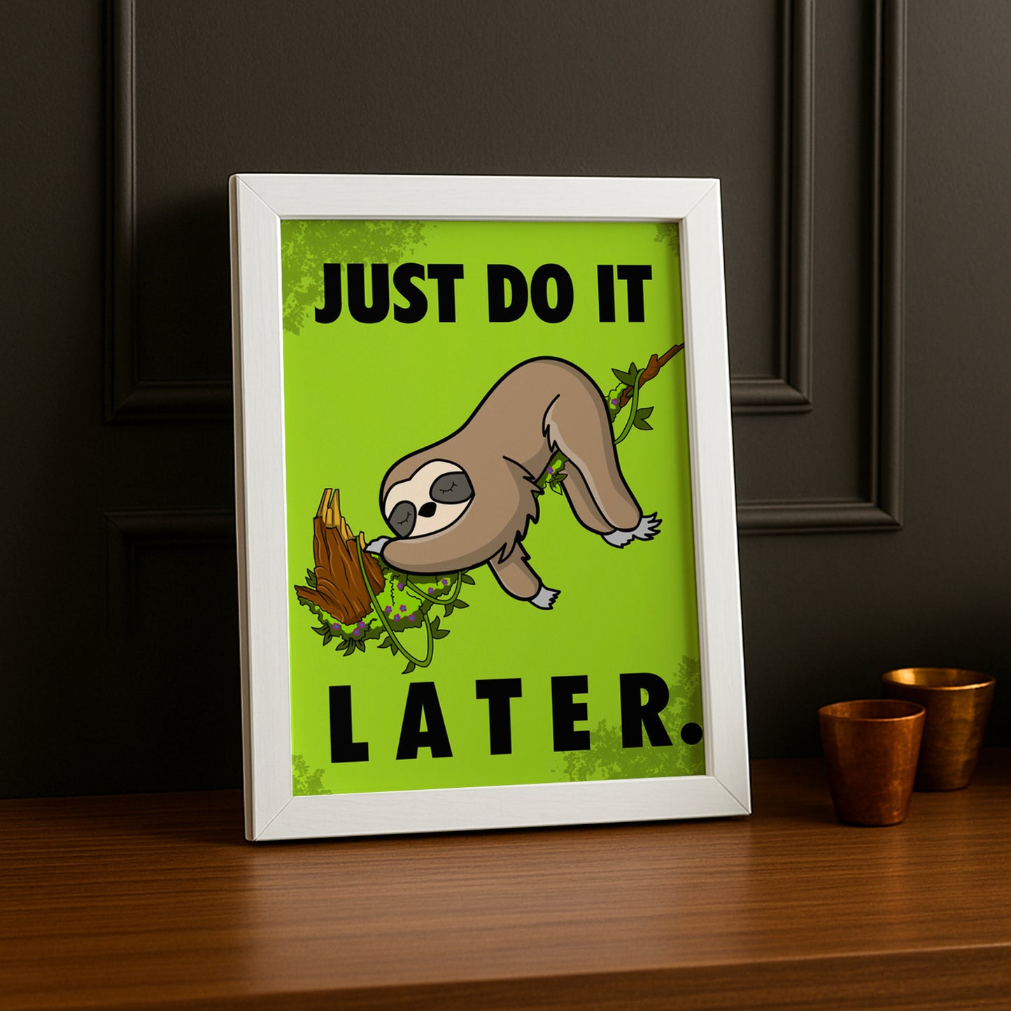 Cadre photo Just do It later Nike