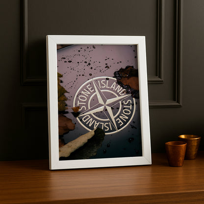 Cadre photo Stone Island tâches