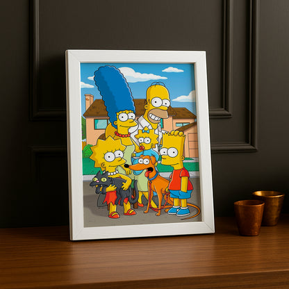 Cadre Photo Les Simpsons - Photo de famille