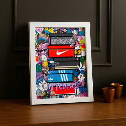 Cadre photo Boîtes de sneakers