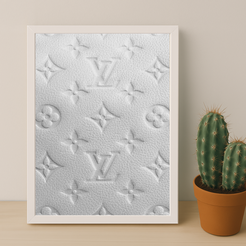 Cadre photo Louis Vuitton blanc