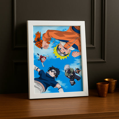 Cadre Photo Naruto - Naruto Gang Falling