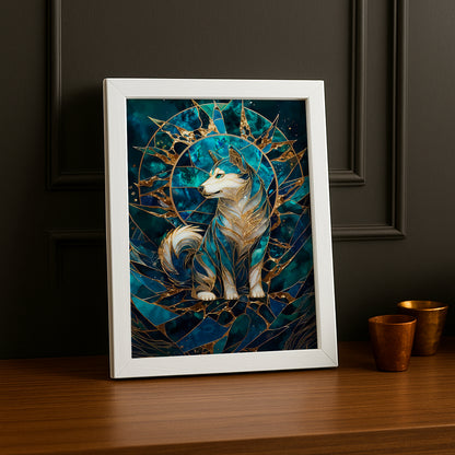 Cadre Photo Chien - Golden