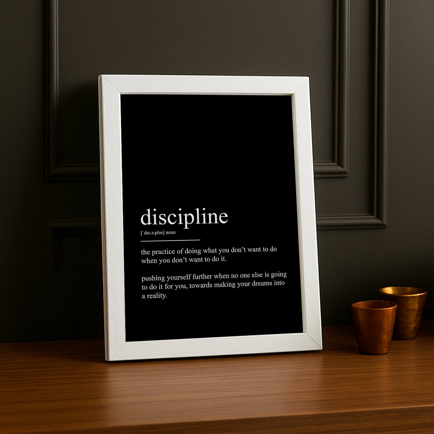 Cadre Photo Motivation - Discipline définition