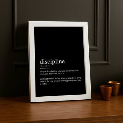 Cadre Photo Motivation - Discipline définition