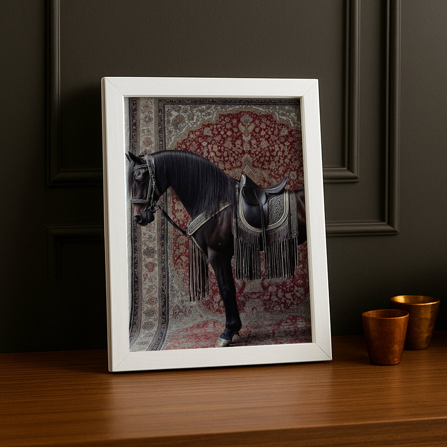 Cadre photo Équitation - Cheval Tapis Rouge