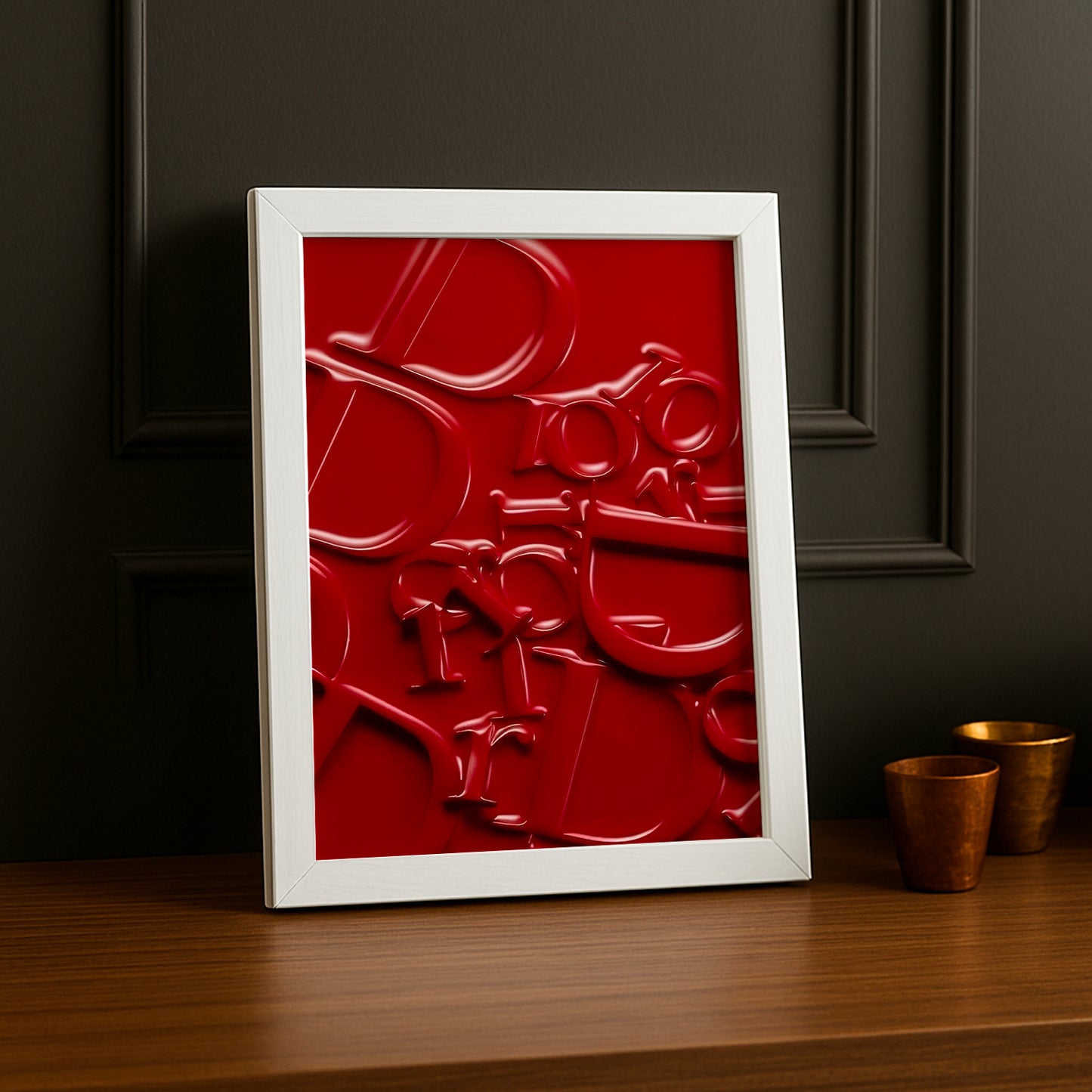Cadre photo Christian Dior - Monogram Rouge