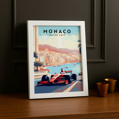 Poster encadrée Formule 1 - Grand Prix de Monaco