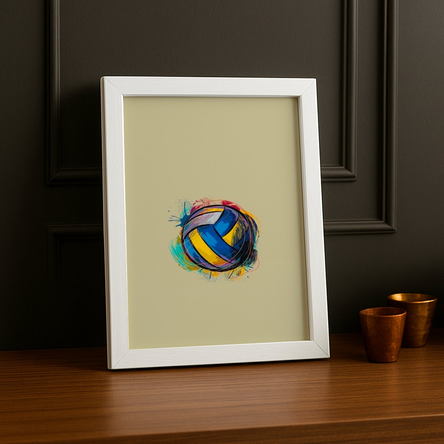 Cadre photo Volley-Ball - Illustration