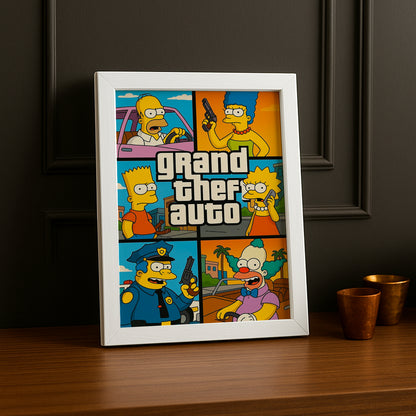Cadre Photo Les Simpsons - GTA