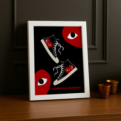 Cadre photo Comme Des Garçons converse