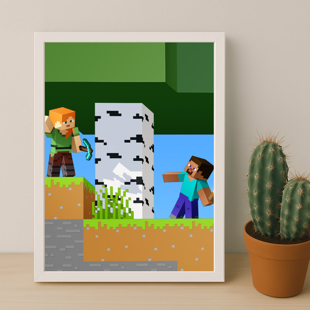 Cadre photo Minecraft - 15 e anniversaire